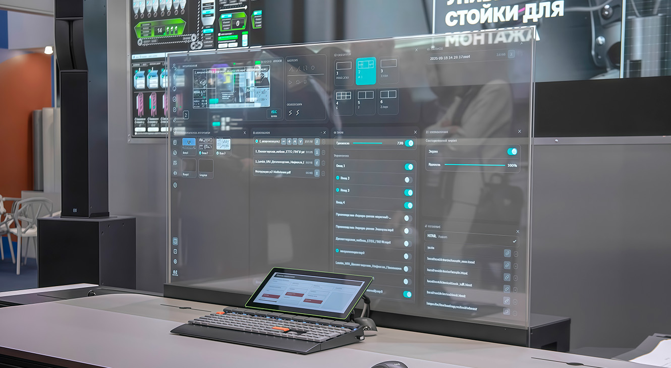 Прозрачные дисплеи LUMIEN Transparent: переосмысление рабочего места диспетчера на ПМГФ 